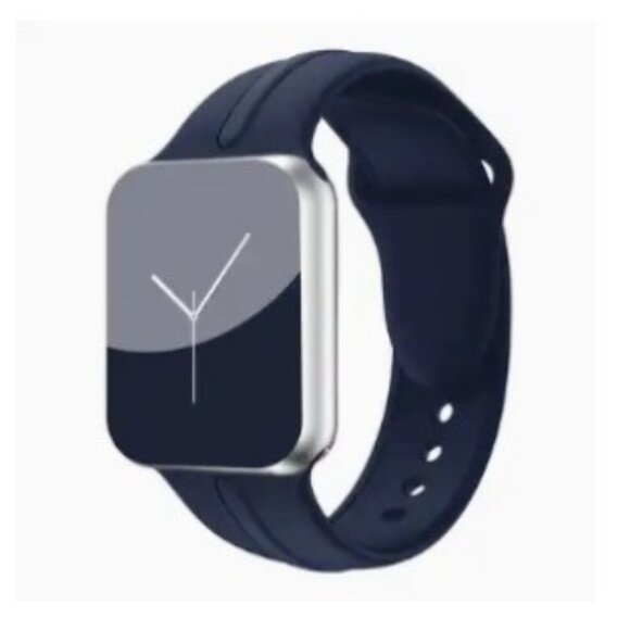 Navy Blue Silicone Band for Apple Smartwatch 42mm/44mm/45mm/49mm new‎ - Picture 1 of 2